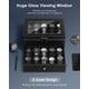 thumbnail image 2 of Funda de reloj Kukikan de 20 ranuras y 2 capas con tapa de cristal para hombre, 2 of 7