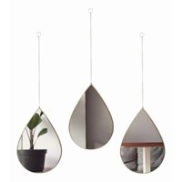 Genérico - Set 3 Espejo Pared Decorativo Forma Gota Adorno Colgante Jhn