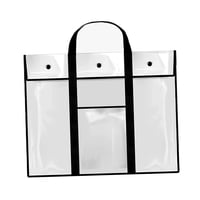 Magideal - Bolsa De Portafolios De Arte, Organizador Portátil De Documentos Y Archivos Impermeable Con Borde De Pared, Bolsa De Almacenamiento De Cartulina Para Negro