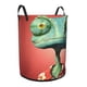 thumbnail image 2 of Rango Cesta de lavandería de gran capacidad redonda con asa, bolsa para ropa sucia plegable, almacenamiento para dormitorio, baño y lavadero 44x35 cm, 2 of 6