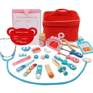Otuti - Maleta De Juegos Set Doctor Con Accesorios Juguete Madera