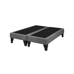 Importclick - Base Dividida Cama Europea 2 Plazas 150X200 Cm Gris Lino
