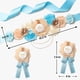 thumbnail image 3 of Set De Faja De Maternidad Mom To Be Dad To Be Blue Flower, 3 of 7