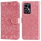 thumbnail image 1 of Funda tipo cartera FOXDOCK para Honor 90 GT , diseño girasol en relieve, cuero PU, cierre magnético, soporte y tarjetero, 1 of 5