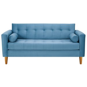 Bodevir - Sofa Retro 3C Felpa 04 Azul Petroleo