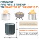 thumbnail image 3 of Funda para fogata TORUTA SoiO Stove Bonfire 2.0 de 22 pulgadas, gris, 3 of 7