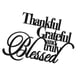thumbnail image 2 of Letrero De Metal Para Pared Con Texto En Inglés "Thank You Grateful Blessed" Para Decoración De Pared Para El Hogar, Dormitorio Interior, 2 of 5