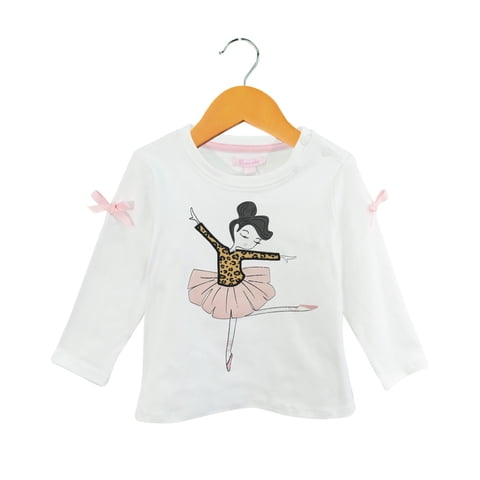 Pumucki - Polera Manga Larga Ballerina Talla 9-12M