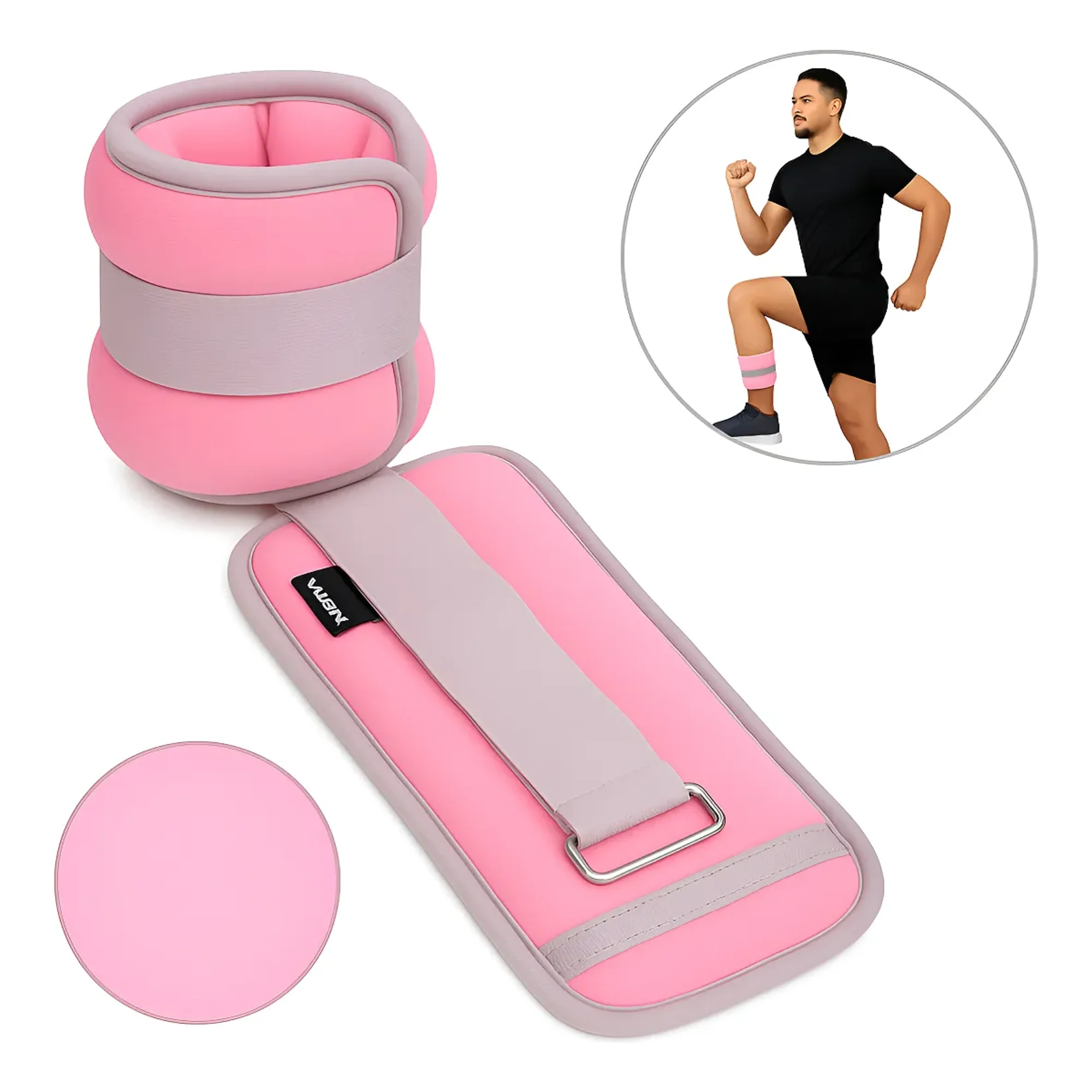 Linea Sport - Par De Pesas Tobilleras Y Muñequeras 1,5 Kg C/u Total 3 Kg