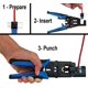 thumbnail image 3 of Cable vertical Keystone Jack VC CAT6A RJ45 V-Max blanco, paquete de 50, 3 of 3