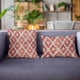 thumbnail image 2 of Almohada Velvet Majestic de Plutus Brands, roja y gris, hecha a mano en EE. UU., 2 of 5