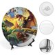 thumbnail image 4 of Bakugan Plato decorativo de porcelana fina (bone china), plato decorativo de cerámica para hogar, oficina, soporte de pared, platos decorativos para dormitorio - 6 pulgadas (15 cm), 4 of 6