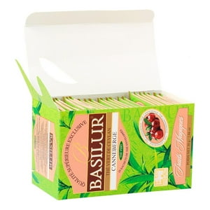 Basilur - Te Verde Con Cranberry - 25 Bolsas