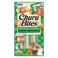Snack Inaba Churu Bites Atun Envuelto En Pollo Gato, 3 Tubos
