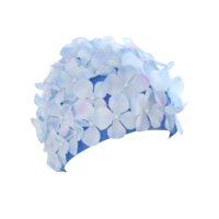 Ioensy - Gorro De Natación De Flores Gorro De Natación De Moda Para Todos Los Niveles De Natación Regalo Vacaciones Azul