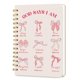 thumbnail image 1 of Cuaderno de espiral Hllwxrk A5 160 páginas con lazo rosa, 1 of 7