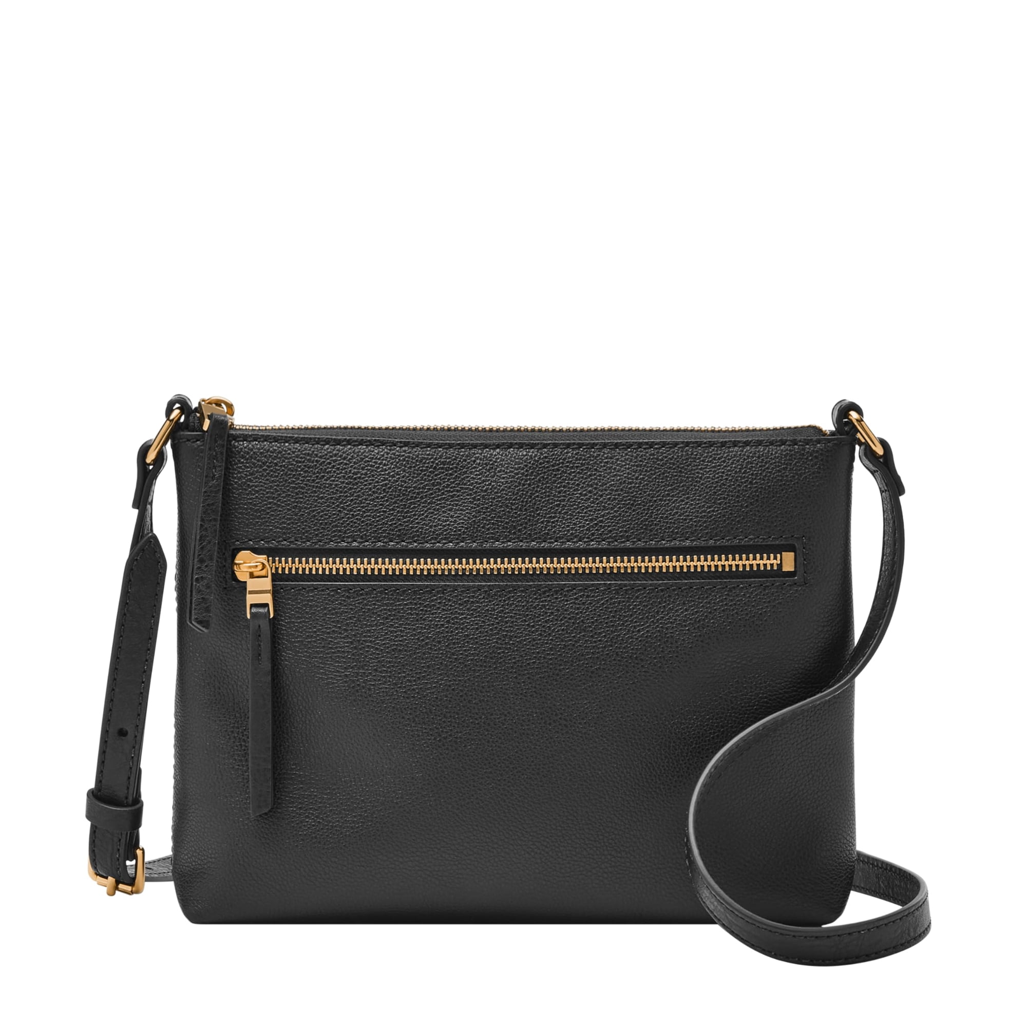 Bolso Bandolera De Cuero Para Mujer Fossil Fiona Negro
