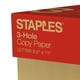 thumbnail image 5 of Papel para copias STAPLES 8.5x11 in con perforación de 3 orificios, 5000 hojas, 5 of 5
