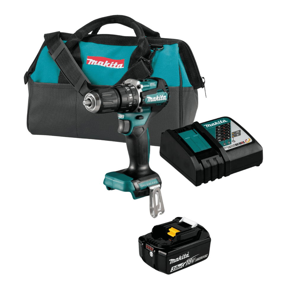 Makita - Taladro Percutor Inalámbrico 18v Car/bat 3ah/bolso Dhp487rf