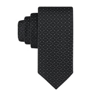 Corbata Calvin Klein Kinzie Geo Pattern Para Hombre, Color Negro