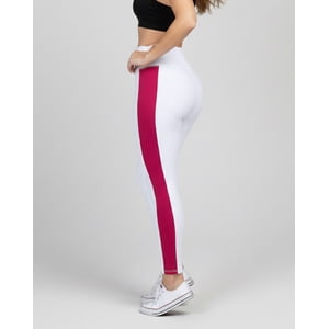 Flix Spa - Calza Mujer Algodón Nacional Tiro Alto Con Franja Lateral Alta Calidad