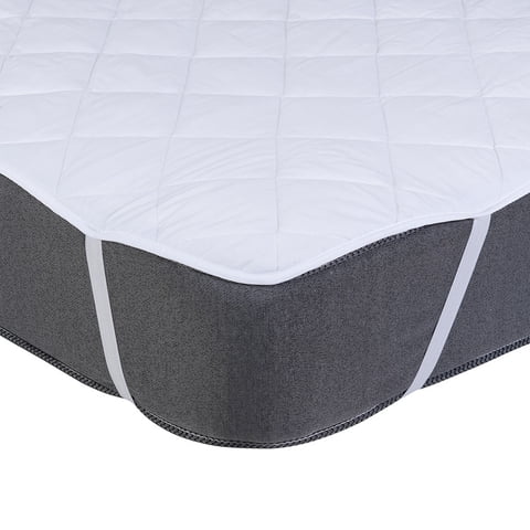 Mashini - Cubrecolchon Elasticado Linea Hotel 1,5 P Blanco