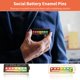 thumbnail image 3 of Pack de 2 pines de esmalte Gangdry Battery Mood – Estético, 3 of 6