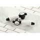 thumbnail image 4 of Faucet Kingston Brass Bel-Air - Soporte de pared con 2 manijas, color negro mate, 4 of 5