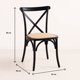thumbnail image 4 of Silla Crossback Madera Rattan Negra, 4 of 7
