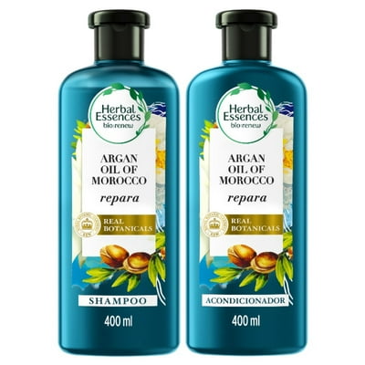 Pack Shampoo + Acondicionador Cuidado Del Cabello Bio:Renew Argan Oil Of Morocco 1 Un Herbal Essences