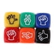 thumbnail image 3 of 6 Dados De Piedra, Papel, Tijeras, Seis Colores, Juego De Adivinanzas Con Dedos Para Ni?os, 3 of 5