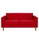 thumbnail image 1 of Sofa New Retro 3c Felpa 04 Rojo, 1 of 6