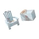 thumbnail image 1 of 2x Mini Silla Y Baúl Con Temática Náutica De Playa Para Sala De Estar, Hogar, Encimera, Vela, 1 of 5