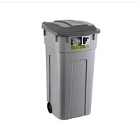 Reyplast - Contenedor De Basurera 93 Litros Con Tapa Y Ruedas