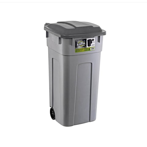 Reyplast - Contenedor De Basurera 93 Litros Con Tapa Y Ruedas