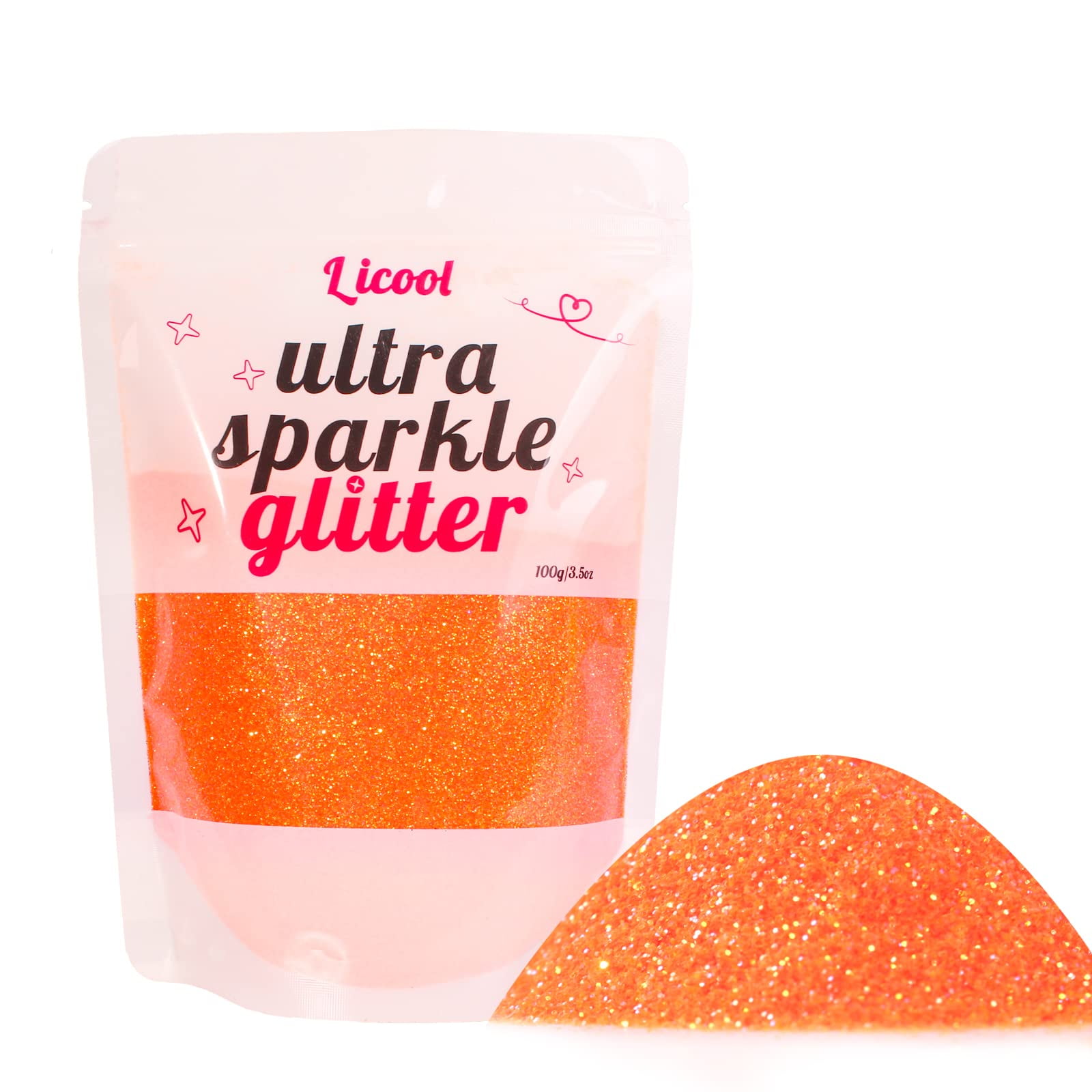 Licool Glitter - Paquete De Purpurina Licool Iridiscente Rainbow Fine, 100 G, Para Manualidades