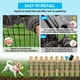 thumbnail image 4 of Barrera para animales para vallas de jardín, 25 paneles NANYEZH, 43 cm x 8 m, 4 of 7