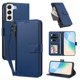 thumbnail image 2 of Funda con Billetera para [Samsung Galaxy S21 FE 5G] con Bolsillo Zipper y Tarjetero Azul, 2 of 6
