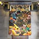 thumbnail image 1 of Pokmon Pikachu Party 3 Piece Sets Full/Queen Size - Reversible Microfiber Quilts with Shams Soft Lightweight Bedspread Coverlet Comforter for All Season Bed Sheets, 1 of 4