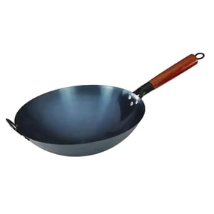 Bothyi - Sartén Wok Ollas Para Hervir Mango De Madera Utensilios De Cocina Saltear Sartenes Universales Wok Antiadherente 30 Cm Con Orejas