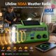 thumbnail image 2 of Radio Peakeep NOAA de Emergencia con Manivela y Solar – Negro, 2 of 8