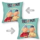 thumbnail image 2 of Pat y Mat Fundas de almohada de terciopelo con tema, regalos de funda de almohada, decoración para el hogar, cojín de lanzar, regalo de cumpleaños para fans y parejas. 45cm x 45cm., 2 of 6