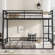 thumbnail image 1 of Metal Full XL over Queen Bunk Bed for Teens and Adults,Space-Saving/Noise Reduced/No Box Spring Needed,Black, 1 of 3