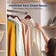 thumbnail image 5 of Perchas de ropa SereneLife 50 unidades madera de cerezo, 5 of 7