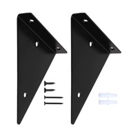 Magideal - Soporte De Estante Soporte De Estante De Pared Decoración Fácil Instalación Hardware Triángulo Hierro Soportes De Estante Flotante Soporte De Esquina Negro B