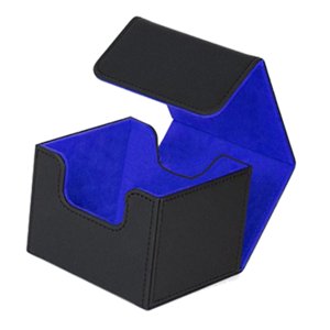 Magideal - Caja De Baraja De Cartas Para Más De 130 Cartas, Contenedor De Casillero De Tarjetas Con Cierre Magnético, Estuche Organizador De Almacenamiento De Ta Azul