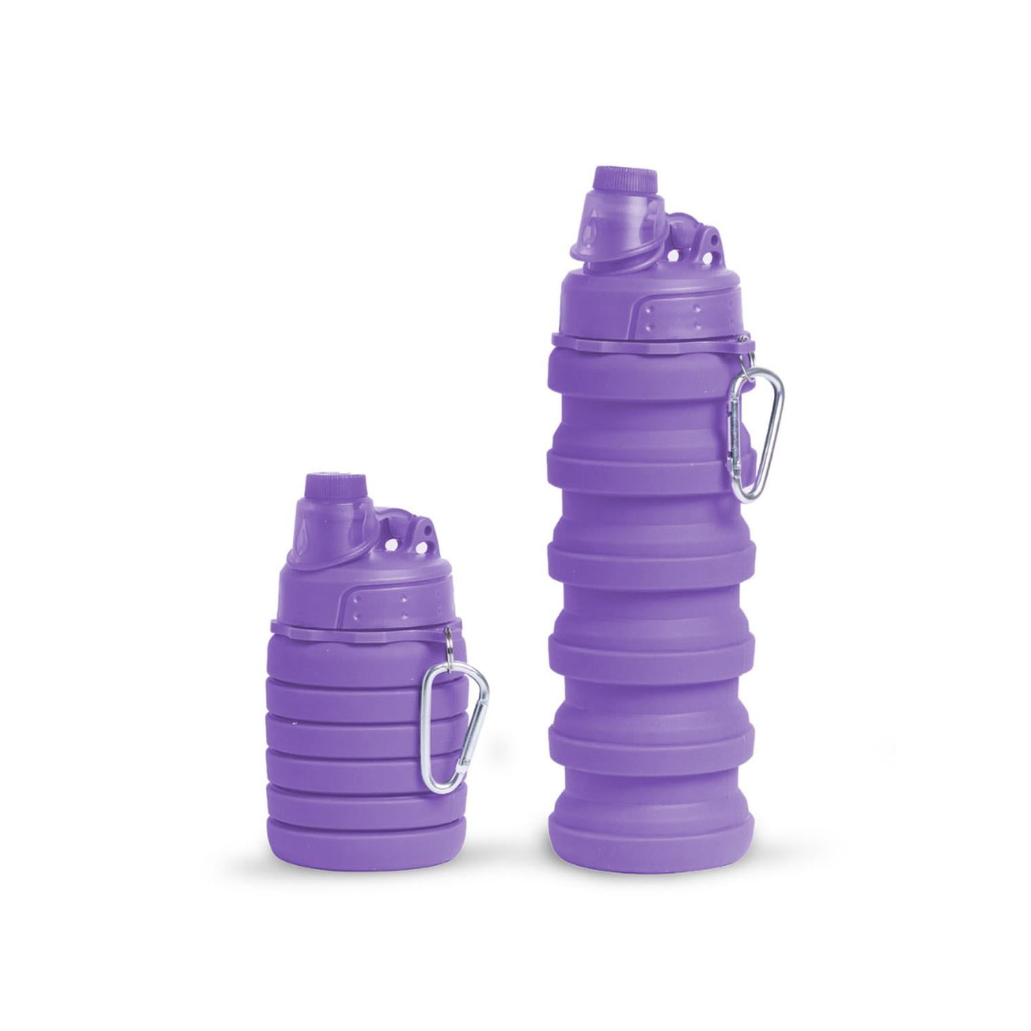 Botella Plegable Morada 500 Ml Pro Outdoor