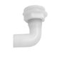 thumbnail image 4 of Manguera De 1 "de Plástico Blanco A Través Del Casco Conector De Montaje De 90 Grados Para Barco, 4 of 5