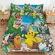 thumbnail image 1 of Pi-ka-chu Bed Duvet Cover Microfiber Bedding Sets 3D Printed Lightweight 3 Piece Comforter Sets for Kids Boys Girls, 1 of 5