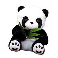 Bothyi - Almohada De Muñeco De Peluche De Panda Sentado Con Relleno De Animales Para Decoración De Festival De Dormitorio
